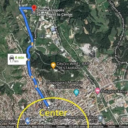 Acropolis With Parking Next To Center * Serres