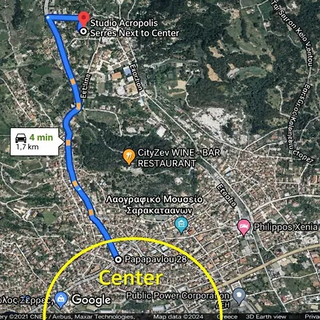 Acropolis With Parking Next To Center * Serres