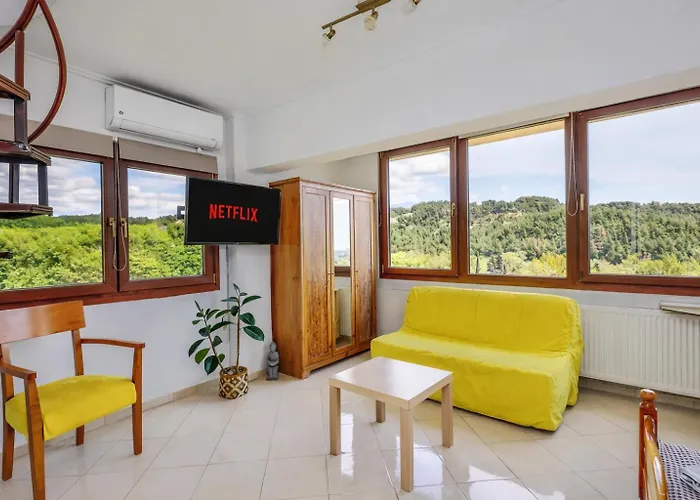 Acropolis With Parking Next To Center Serres